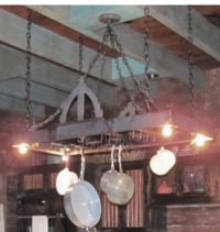 Organic East Lake Handcrafted heavy duty pot rack system